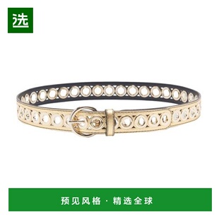 欧洲直邮Sandro 带孔眼腰带牛皮皮带