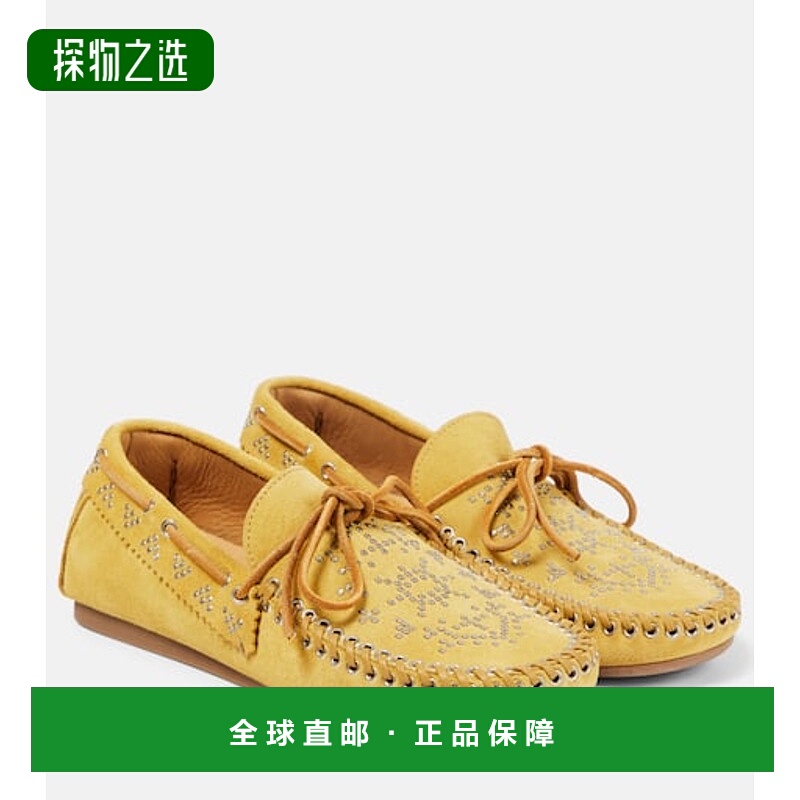 香港直邮Isabel Marant 伊莎贝尔·玛兰 女士 Freen 精饰绒面革莫