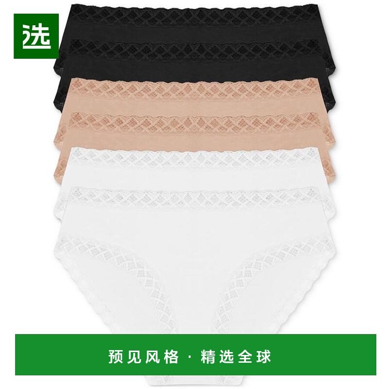 1h可退 【美国直邮】Natori 女士 6 件装 Bliss Girl 三角内裤 15,女士内衣/男士内衣/家居服,女三角裤,淘宝优惠券,粉丝福利购,淘宝优惠卷