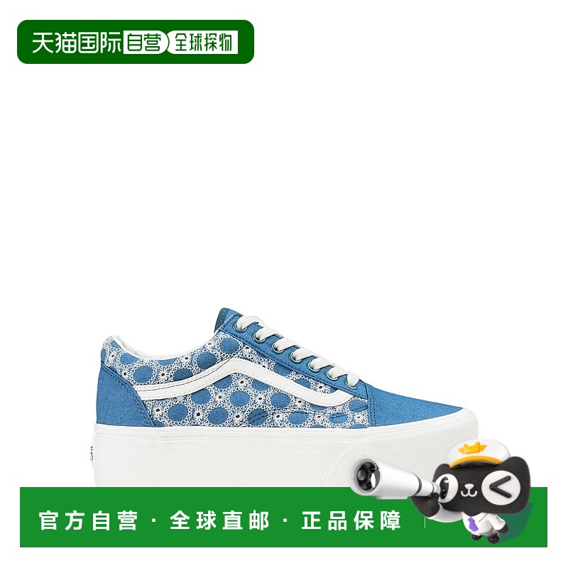 1h可退 香港直邮Vans 范斯 女士 运动鞋 blue蓝色 舒适时尚