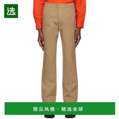 1h可退 香港直邮Gabriela Hearst 男士 黄褐色 Finley 长裤 22232