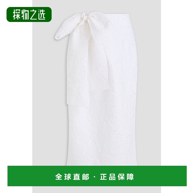 香港直邮Cecilie Bahnsen 女士 Vivian 泡泡纱中长半身裙 124RTW1