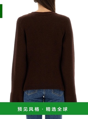 1h可退 香港直邮KHAITE 女士 猩紅色 V 領開襟衫 8267733K733开衫