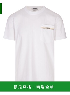 1h可退 香港直邮MOSCHINO 男士T恤 252ZZA072552410001 AW2025 白