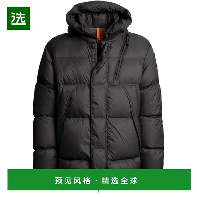 1h可退 香港直邮Parajumpers 男士 黑色锦纶风衣 25WMPMPUPP01P15