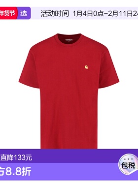 1h可退 香港直邮CARHARTT WIP 男士 and Polos T恤红色T恤 I02639