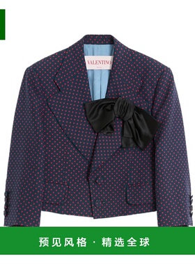 香港直邮Valentino 波点蝴蝶结细节夹克 BCE4J59DF