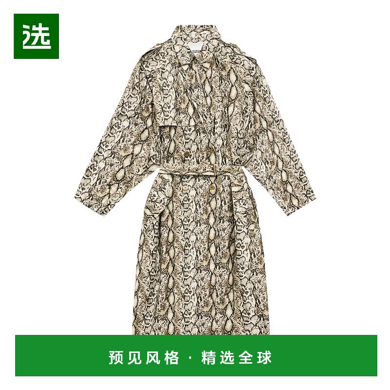 香港直邮Isabel Marant Franny 长款印花风衣 MA0410FAC1C01I
