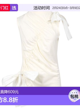 1h可退 香港直邮Msgm 女士 and Polos T恤白色T恤 3641MDM1132470