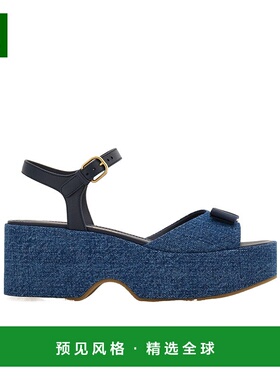 香港直邮Salvatore Ferragamo 标志性蝴蝶结厚底凉鞋 01K122