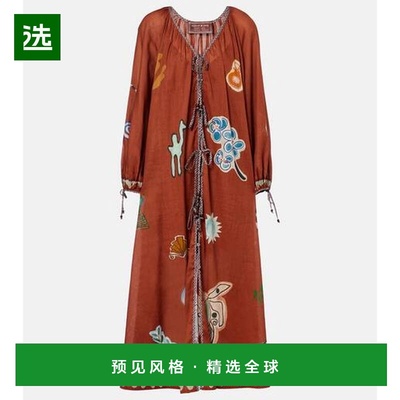 1h可退 香港直邮ALÉMAIS 女士 x LRNCE Laurence 苎麻棉质长款连