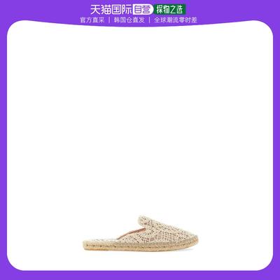 韩国直邮MANEBI23SS平底鞋女G4 3M0 COTTONCROCHETNATURALIVORY