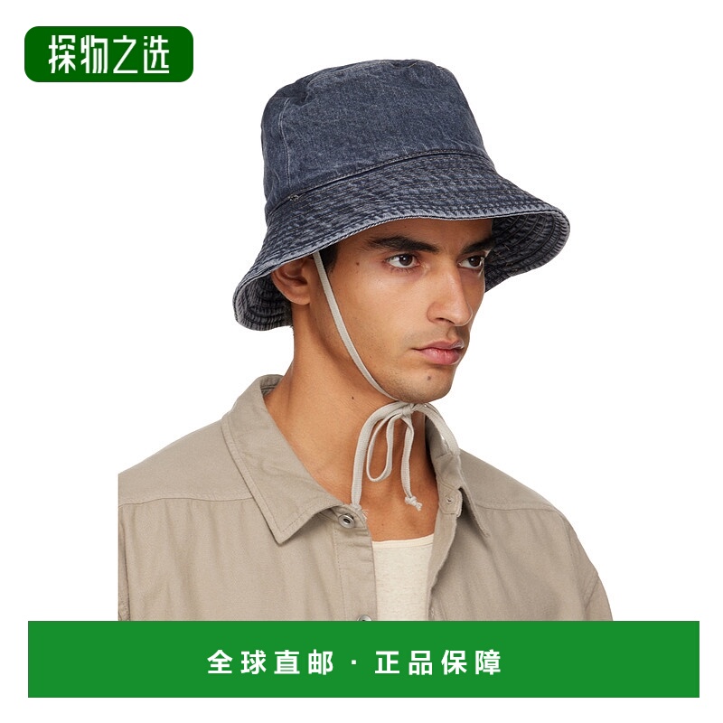 香港直邮Rick Owens Drkshdw 牛仔渔夫帽 DA02E7479DGY58