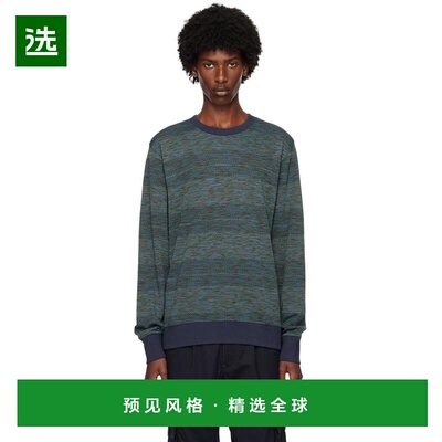 1h可退 【美国直邮】PS by Paul Smith 蓝色提花运动衫 男装卫衣