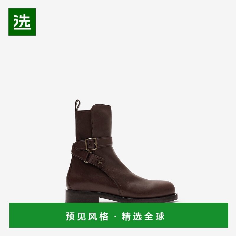 欧洲直邮Burberry (2025 新品) 皮革 Ledger 骑士靴