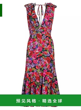 1h可退 【美国直邮】AMUR女士连衣裙 v领无袖中长款 修身时尚 优