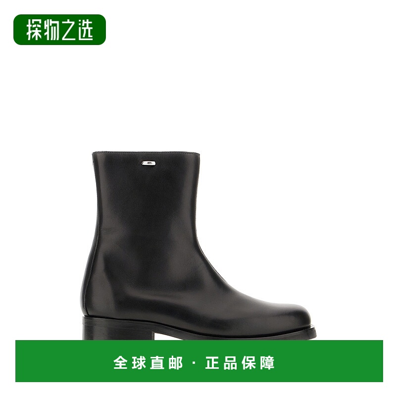 1h可退 香港直邮Our Legacy 男士 Camion 黑色皮质靴子 COCBBBLAC