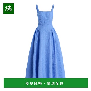 1h可退 香港直邮Rachel Gilbert 女士 Sophia 褶皱提花长款连衣裙