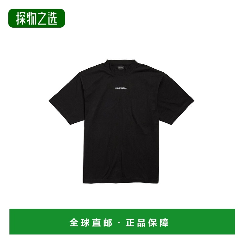 欧洲直邮BALENCIAGA (2025新品) 新款Balenciaga Back Fit中号黑T
