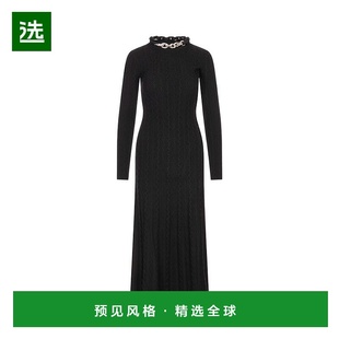 鏈條細部針織長裙 1h可退 Paco 女士 25AMRO154M 香港直邮Rabanne