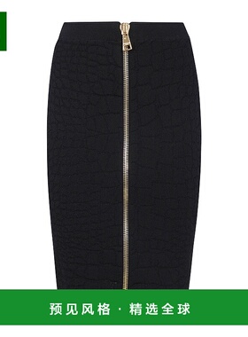 香港直邮Balmain 拉链半身裙 FF0LC290KJ14包臀裙