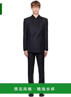 1h可退 香港直邮Tom Ford 汤姆·福特 男士 灰色 Chalk Stripe Dy