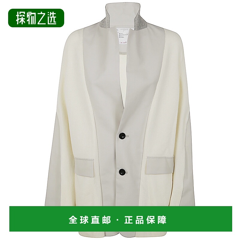 香港直邮Sacai 女士 拼接西装外套 2407508 white白色 舒适时尚