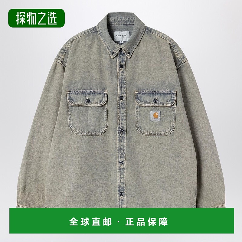 香港直邮CARHARTT WIP 男士 Tigan Blue/Leather 衬衫式夹克 I035