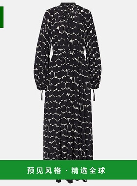 香港直邮MaxMara 麦斯玛拉 女士 Urbania 印花真丝长款连新款