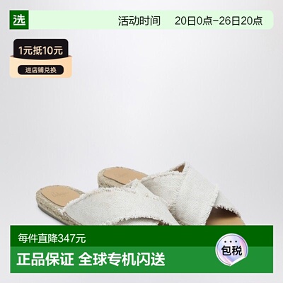 1h可退 香港直邮CastaÑer 女士 PALMERA 白色便鞋 021775LI4078