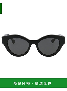 1h可退 香港直邮Gucci 古驰 女士 徽标太阳镜 GG0957S black黑色
