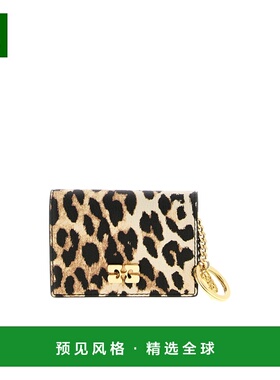 香港直邮GANNI 女士钱包 B3010075859WHITE SS2026 花色 豹纹卡包
