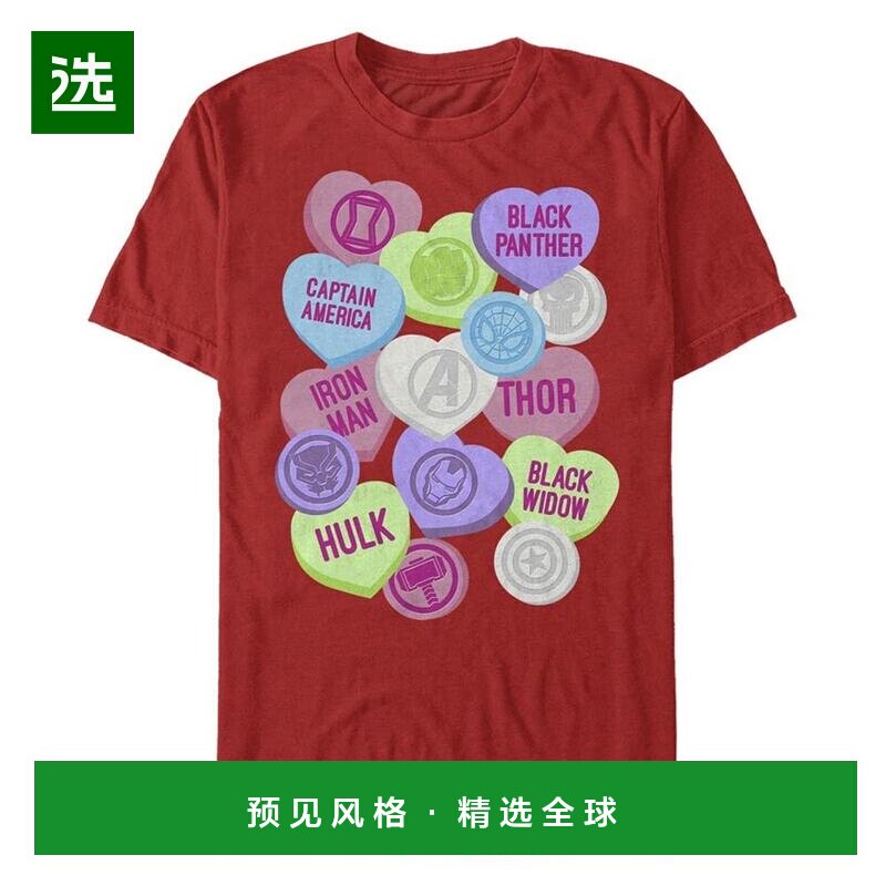【美国直邮】Fifth Sun|男士 Candy Icons Marvel 短袖圆领 T 恤