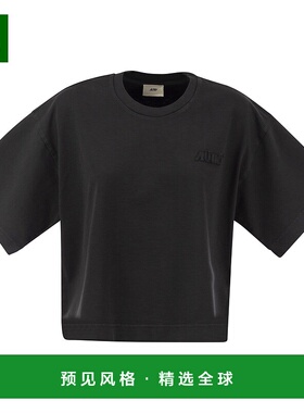1h可退 香港直邮AUTRY 女士 宽松款带LogoT恤 TSPW11OK black黑色