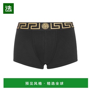 香港直邮Versace AU10326A232741A80G 黑色徽标logo内裤