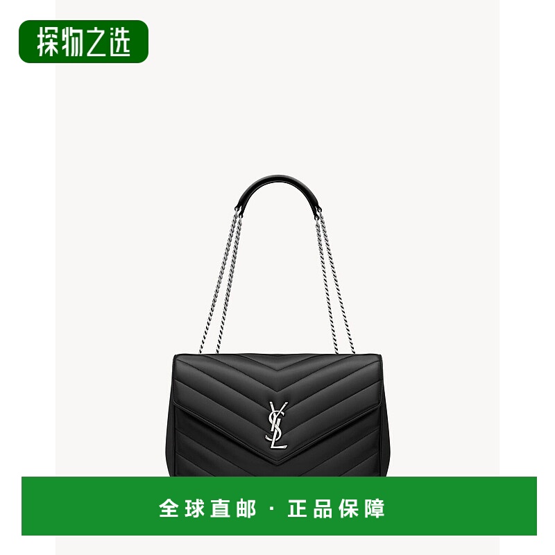 欧洲直邮YSL（2025新品）绗缝皮革宽loulou链条包