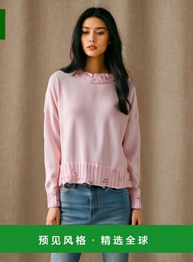 香港直邮Marni 破洞设计毛衣 GCMD0579A0UFC65200C13长袖帽衫