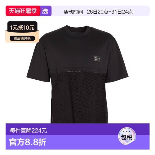 1h可退 香港直邮Neil Barrett 尼奥·贝奈特 男士 T恤 black黑色