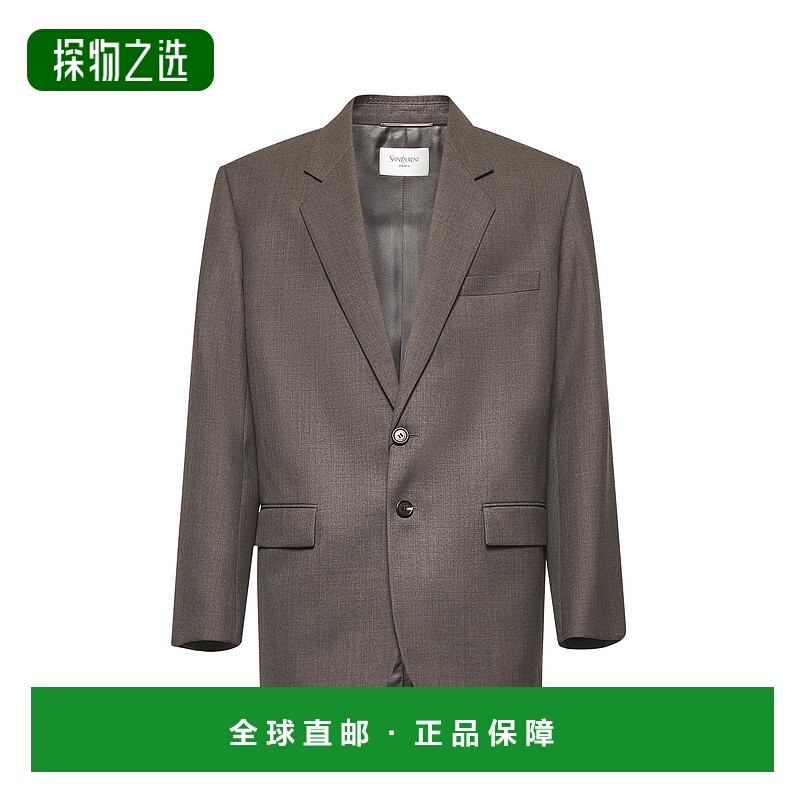1小时内可退 欧洲直邮saint laurent 男士 休闲西装西服