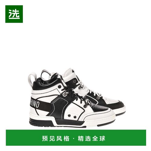 欧洲直邮MOSCHINO 男士运动鞋MB15604G1HG4600B00B牛皮