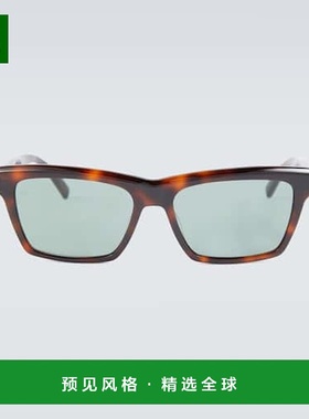 1h可退 香港直邮Saint Laurent 圣罗兰 男士 矩形醋纤太阳眼镜 00