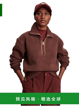 1h可退 香港直邮VARLEY 女士 Roselle 半拉链抓绒外套  舒适时尚