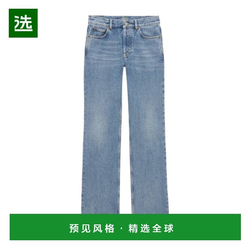 香港直邮Saint Laurent 腰带环牛仔裤 782393Y11CH直筒裤