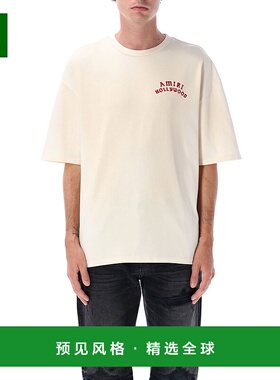 1h可退 香港直邮AMIRI 男士 Hollywood 宽松款T恤 AMJYTE1204IVOR