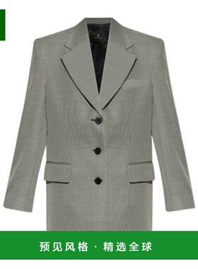 香港直邮Anine Bing 女士西服 A0111153MTL62 AW2025 灰色 单排扣