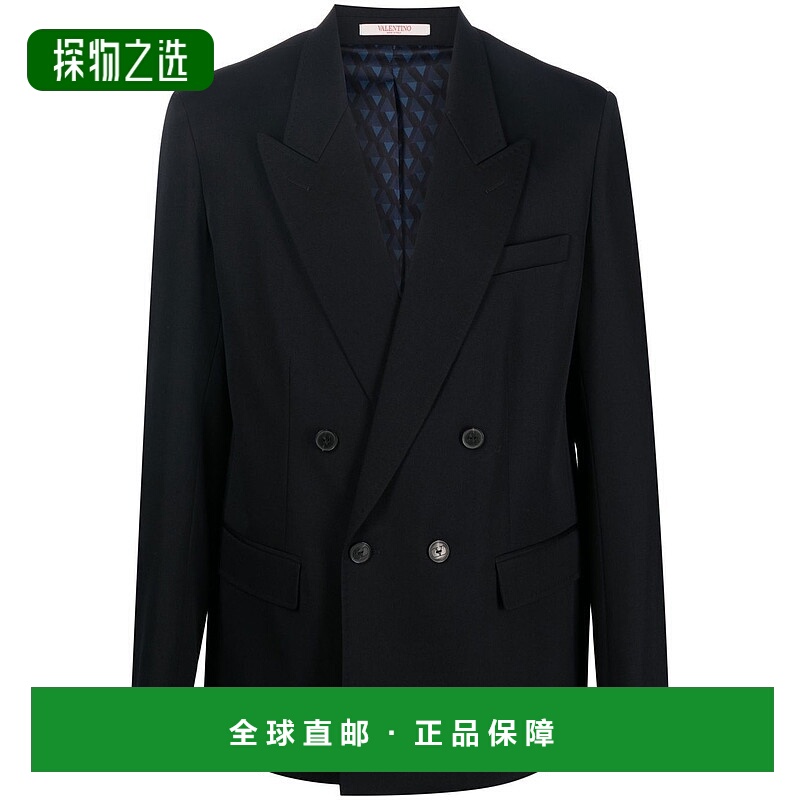 1h可退 香港直邮Valentino 华伦天奴 男士 翻领长袖西装外套 VCEE