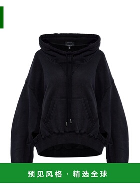 香港直邮R13 女士卫衣 R13WK255K001A0BLACK SS2026 黑色 Hoodie