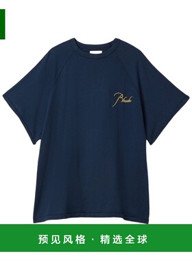 香港直邮RHUDE 男士T恤 DRHPF25TT160120043 AW2025 蓝色 短袖T恤