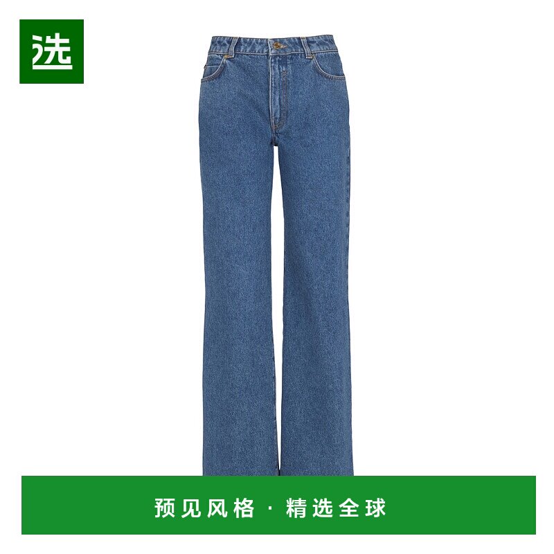 1h可退 香港直邮Balmain 直筒牛仔裤 GF1MI051DG08直筒裤