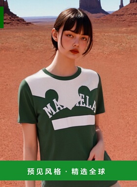 香港直邮Maison Margiela 徽标圆领 T 恤 S67GC0029S24607